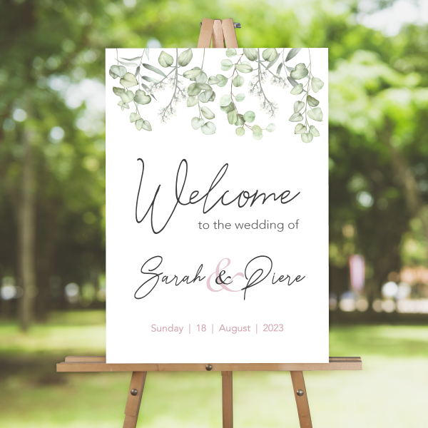 Elegant-eucalyptus-wedding-welcome-sign