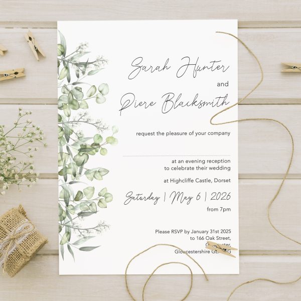 Eucalyptus evening invite2