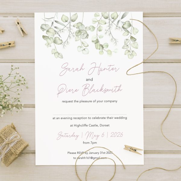 Eucalyptus evening invite3