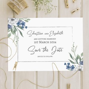 Watercolour Meadow, Floral Personalised Envelope Seals - BlueBird Wedding  Stationery