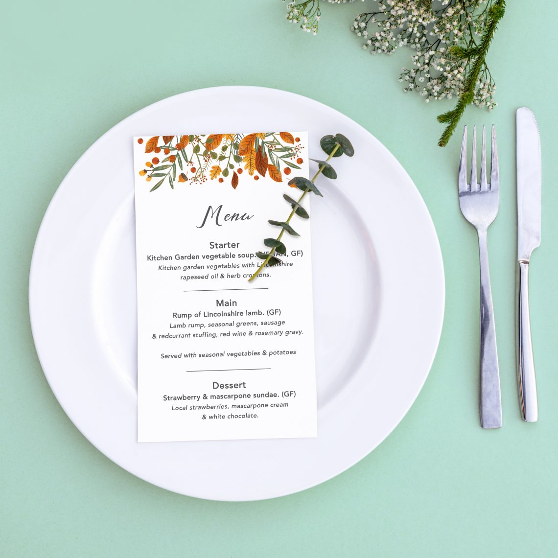 Autumn Vellum Gatefold Wedding Invitations - BlueBird Wedding Stationery