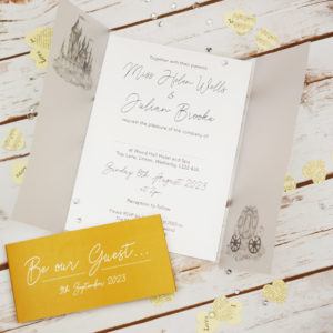 vellum gatefold invitations