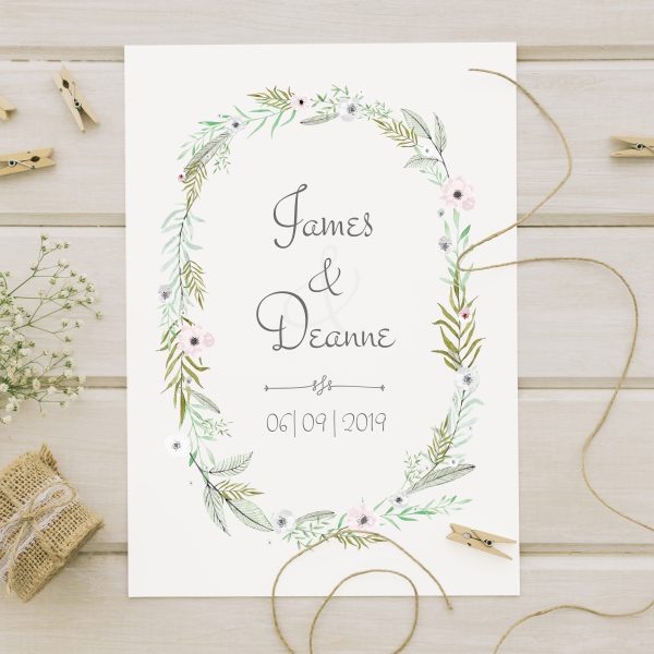 floral elegance eve invite