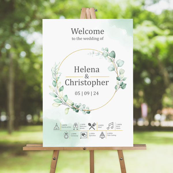 greenery-wreath-welcome-sign