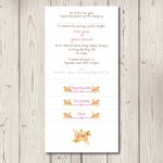Rustic Floral Watercolour Pocketfold Wedding Invitations