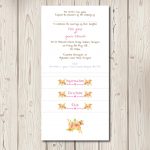 Rustic Floral Watercolour Pocketfold Wedding Invitations