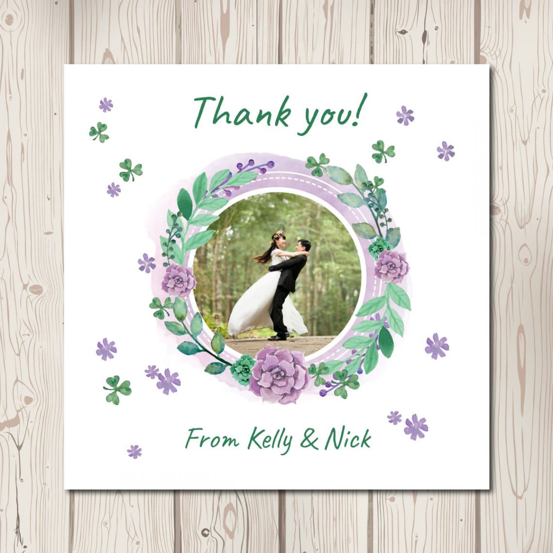Spring Thanks Spring Thank You Card - BlueBird Wedding Stationery